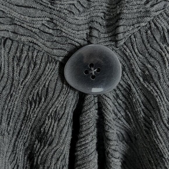 Patrizia Luca Milano Asymmetrical Hi-Lo Peplum Top Button Detail Sz L 🎉Host Pick - Picture 12 of 14